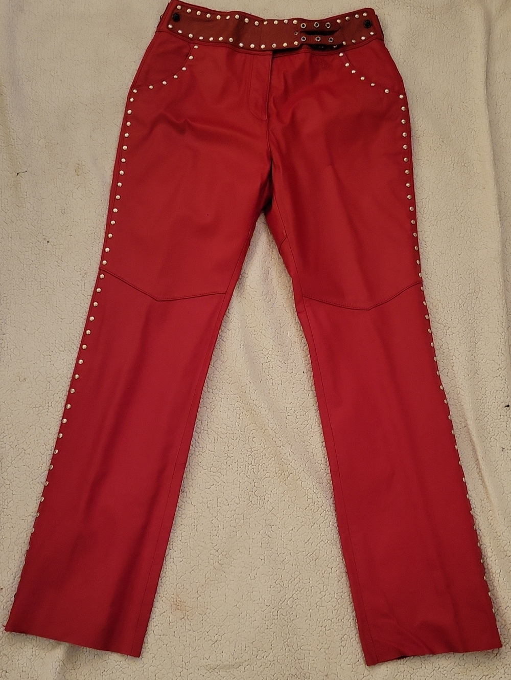 Harley-Davidson Leather Chaps Red Size 40/12